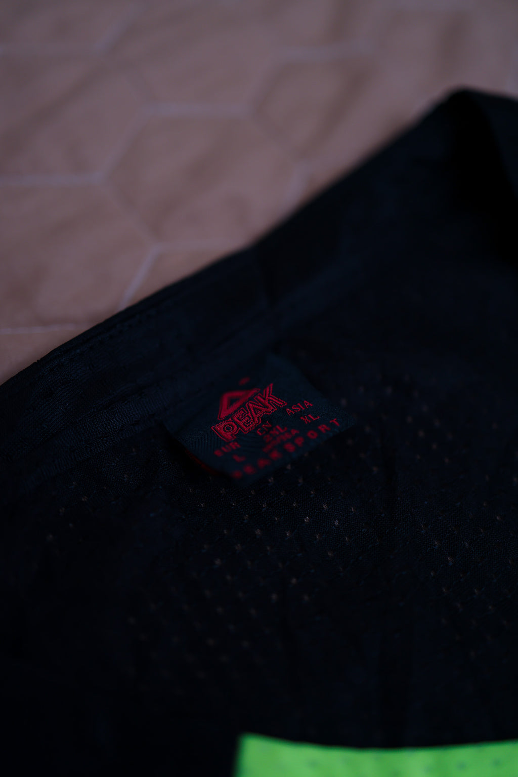 PEAK Black & Neon Green Basketball Jersey (No. 1)