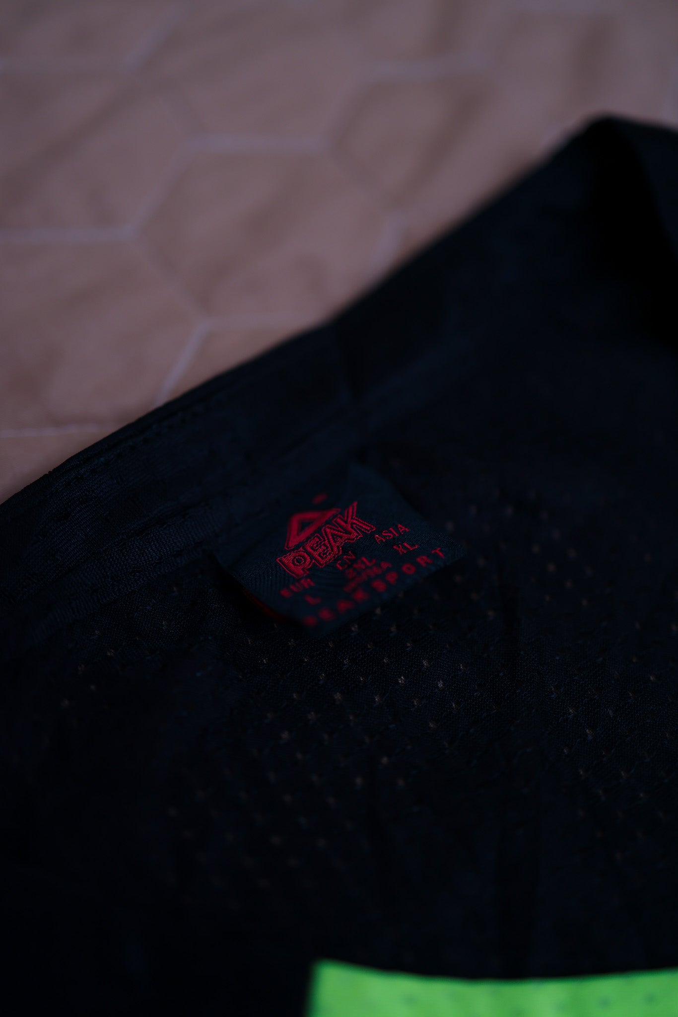 PEAK Black & Neon Green Basketball Jersey (No. 1)