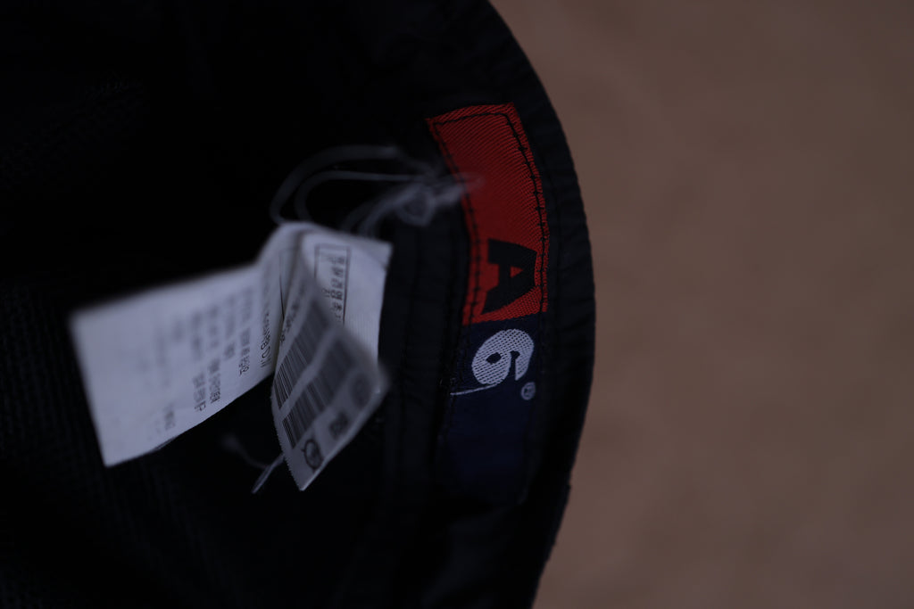 A6 Black Utility Track Pants – Relaxed Fit