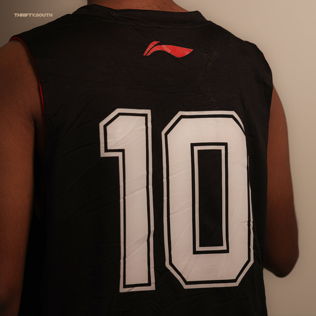 Reversible Basketball Jersey – Black/Red #10