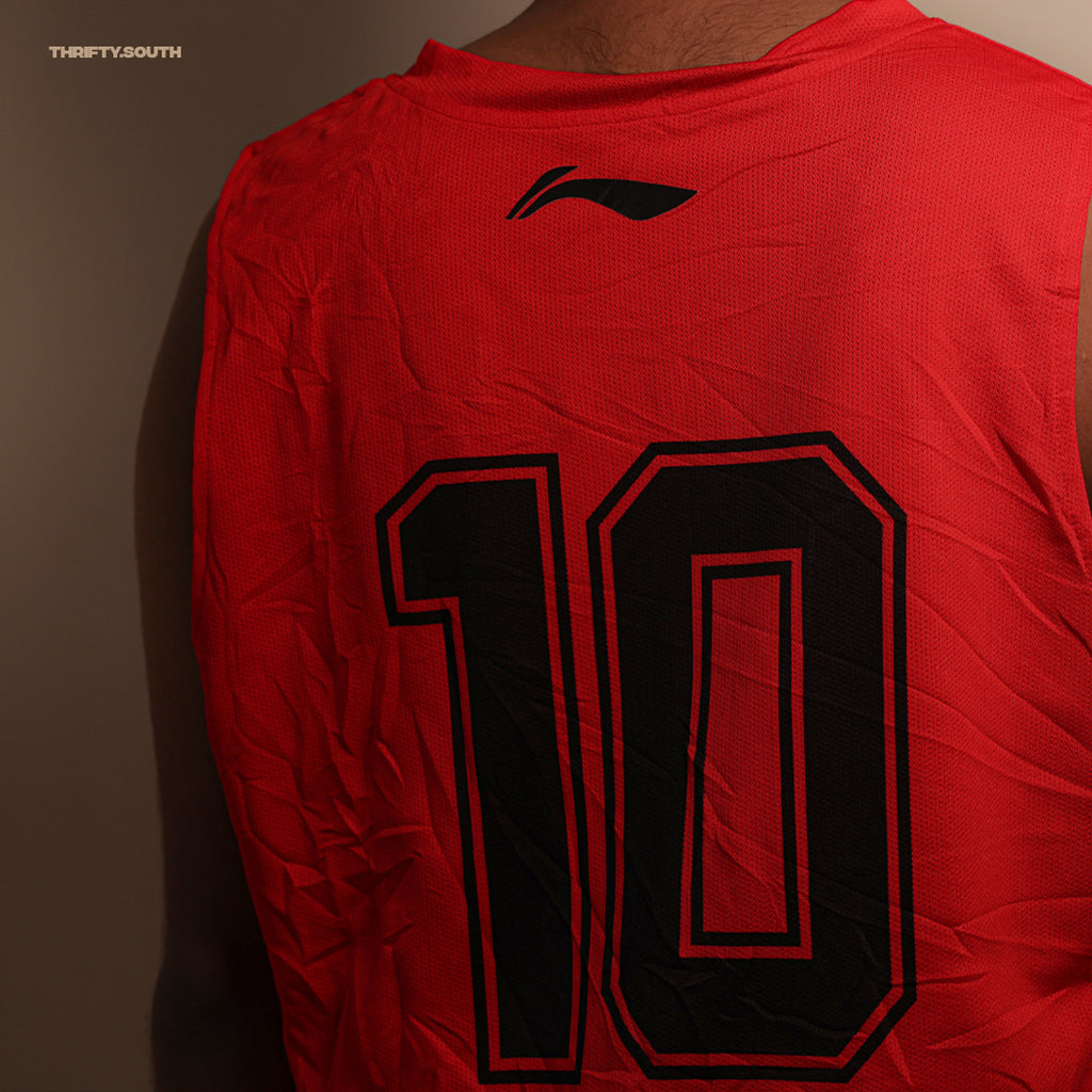 Reversible Basketball Jersey – Black/Red #10