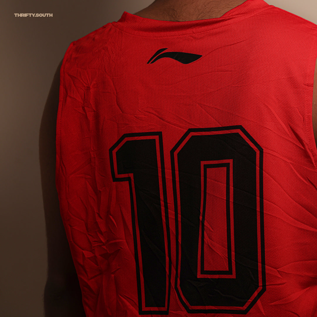 Reversible Basketball Jersey – Black/Red #10