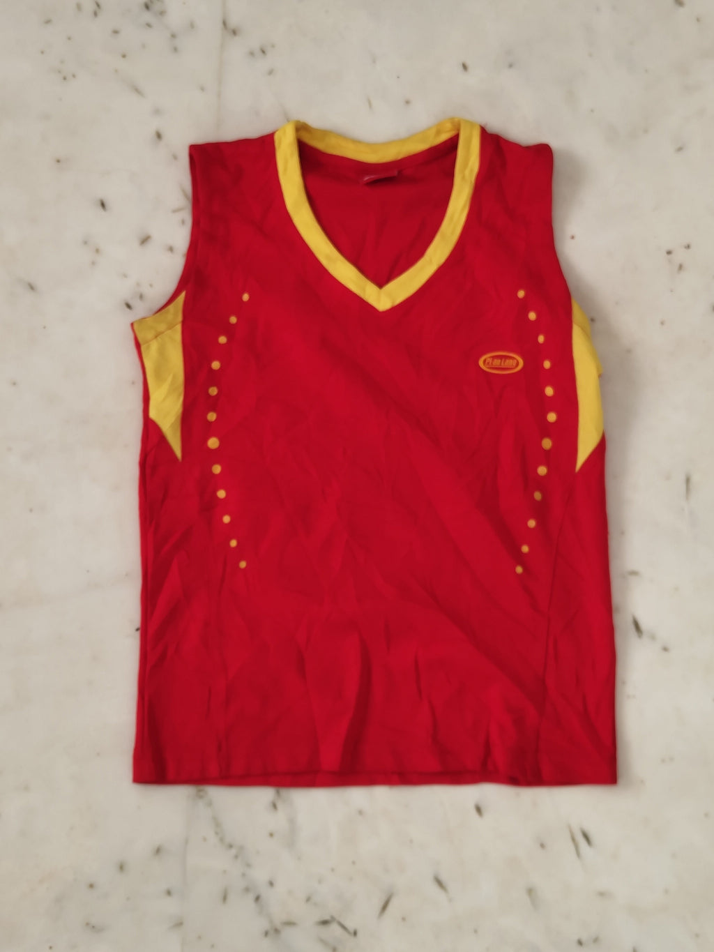 SpeedPro Hydrodynamic Racing Swimwear – Red &amp; Yellow Edition