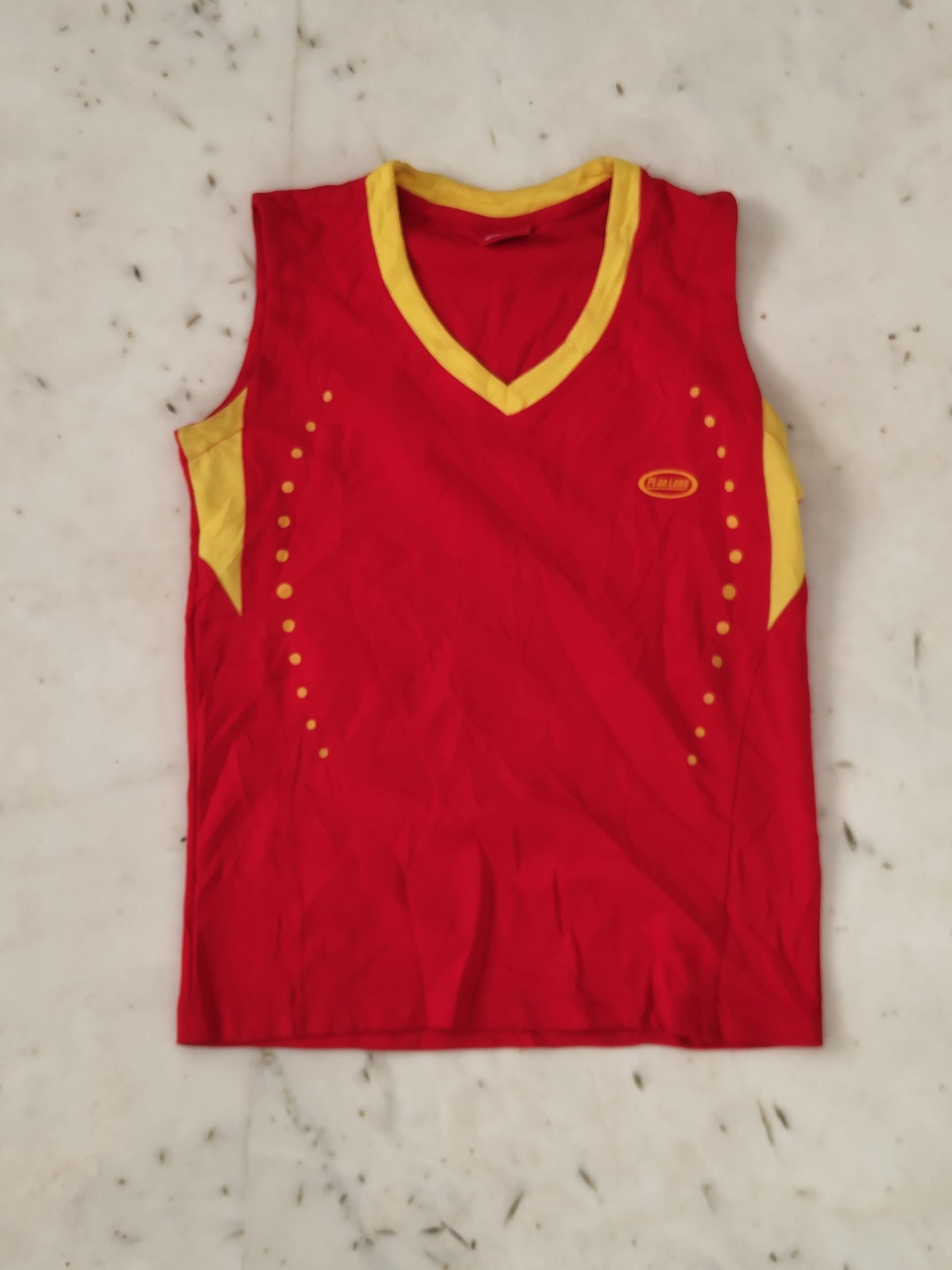 SpeedPro Hydrodynamic Racing Swimwear – Red &amp; Yellow Edition