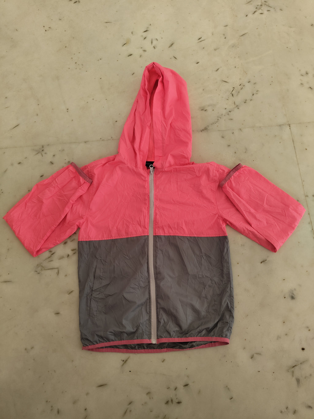George Lightweight Hooded Jacket (Pink/Grey)